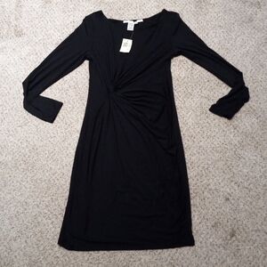 NWT MAX STUDIO black slimming black stretch dress, size medium, $128.00